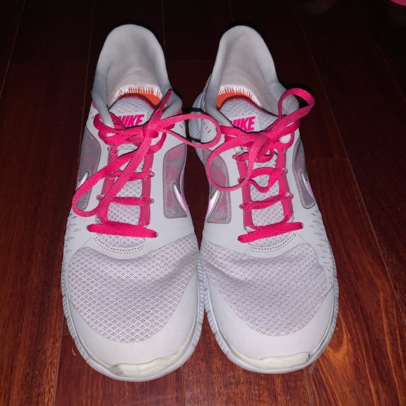 Nike Free Run 3 Gray & Pink Sneakers - Picture 8 of 8